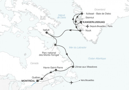 Croisière expédition du Groenland au Québec