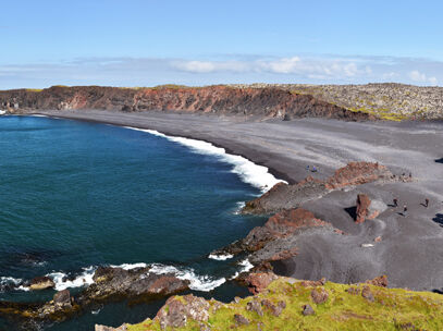 plage paradisiaque, plage noire djupalonssandur