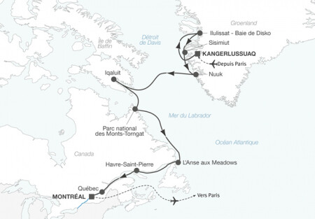 Croisière expédition du Groenland au Québec