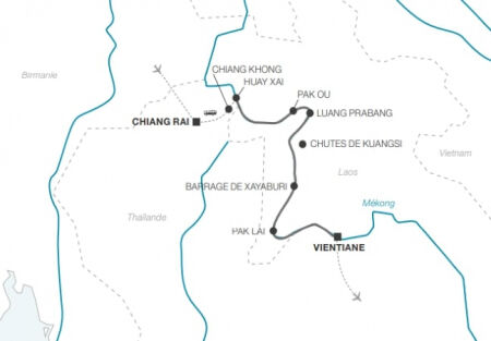Croisière au Laos, découverte du Triangle d'Or, de Chiang Rai à Vientiane
