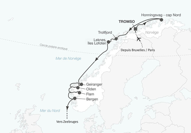 LA CROISIÈRE DE L'EXPRESS : Croisière cap Nord, îles Lofoten et Fjords